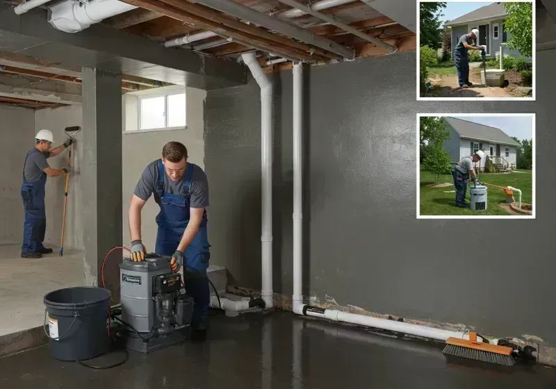 Basement Waterproofing and Flood Prevention process in Red Bud, IL